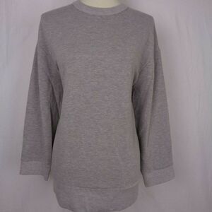 Errant Womens Sweater Size Medium Gray Open Back